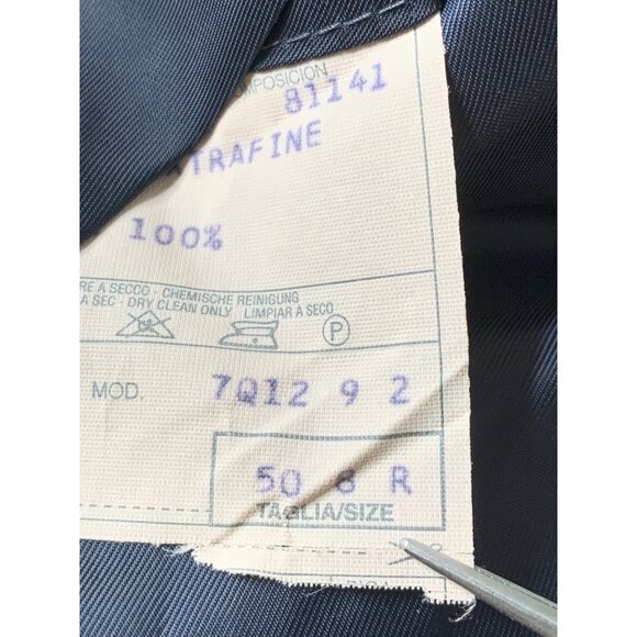 Corneliani for Saks Mens Extra Fine Wool Suit Jacket 40R Italy RY10366 Red Pin - Picture 5 of 12